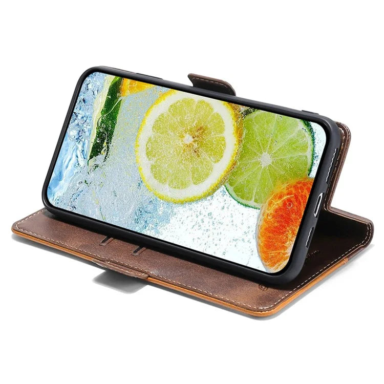 For Xiaomi Redmi Turbo 3 5G / Poco F6 5G Case Color Splicing Leather Drop-Proof Phone Cover with Wallet