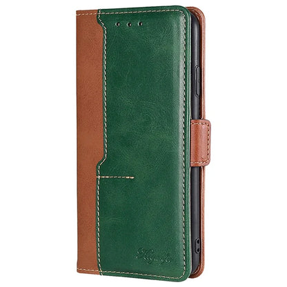 For Xiaomi Redmi Turbo 3 5G / Poco F6 5G Case Color Splicing Leather Drop-Proof Phone Cover with Wallet