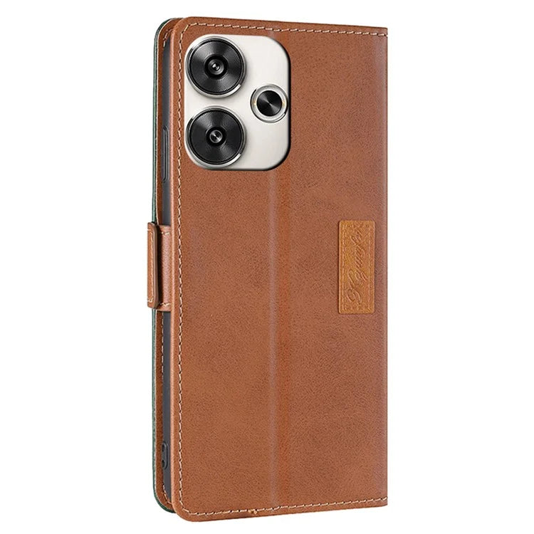 For Xiaomi Redmi Turbo 3 5G / Poco F6 5G Case Color Splicing Leather Drop-Proof Phone Cover with Wallet
