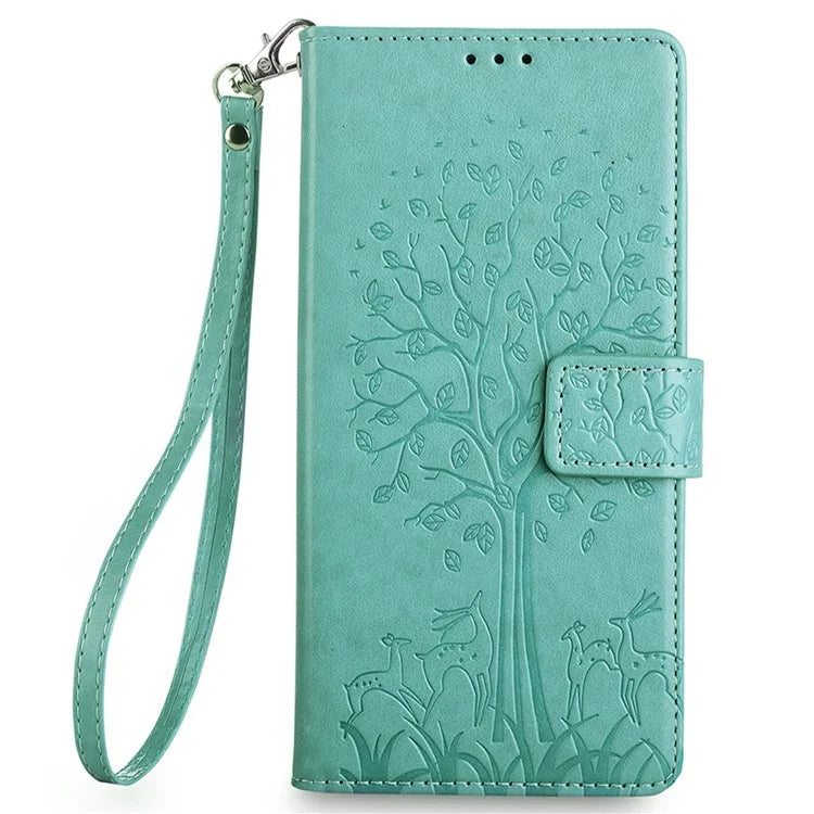 For Xiaomi Redmi Turbo 3 5G / Poco F6 5G Case PU Leather Deer Imprinted Wallet Phone Cover