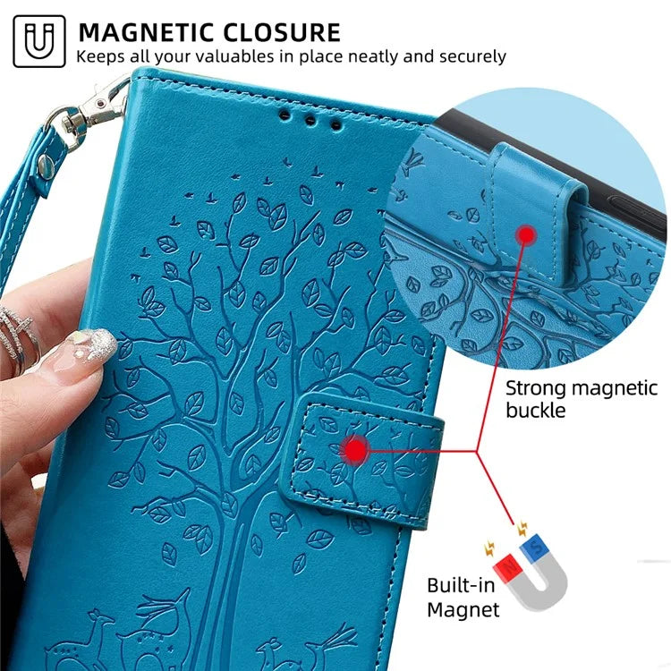 For Xiaomi Redmi Turbo 3 5G / Poco F6 5G Case PU Leather Deer Imprinted Wallet Phone Cover