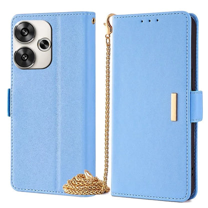 For Xiaomi Redmi Turbo 3 5G / Poco F6 5G Crossbody Case RFID Blocking Wallet PU Leather Folding Stand Phone Cover