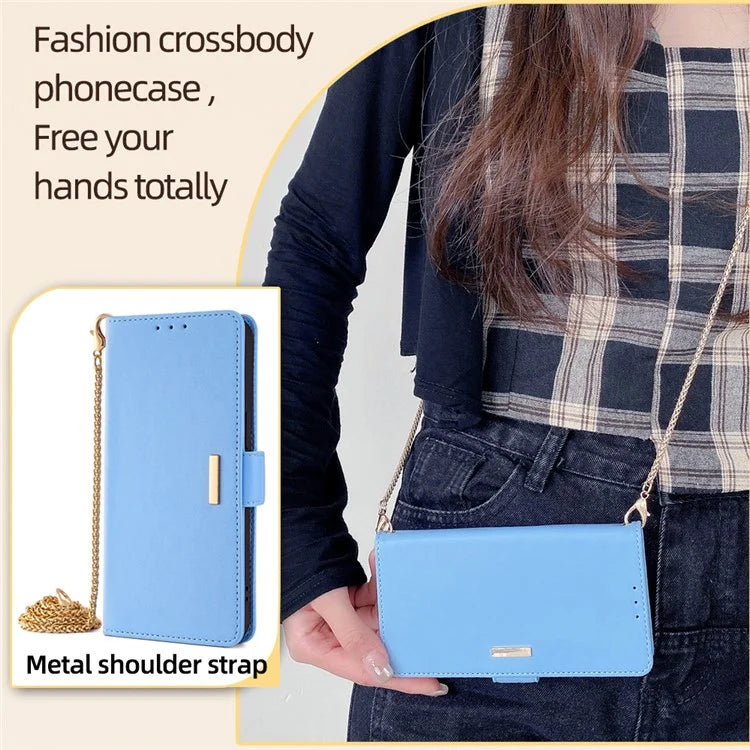 For Xiaomi Redmi Turbo 3 5G / Poco F6 5G Crossbody Case RFID Blocking Wallet PU Leather Folding Stand Phone Cover