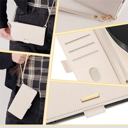 For Xiaomi Redmi Turbo 3 5G / Poco F6 5G Crossbody Case RFID Blocking Wallet PU Leather Folding Stand Phone Cover