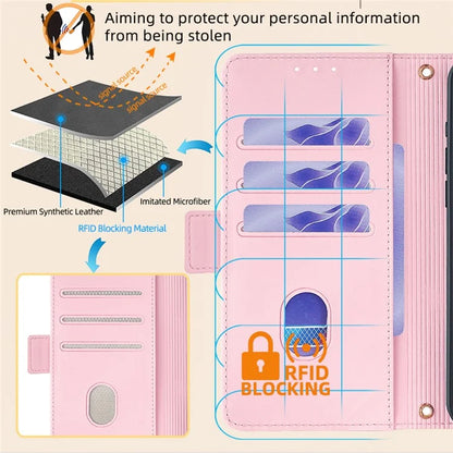 For Xiaomi Redmi Turbo 3 5G / Poco F6 5G Crossbody Case RFID Blocking Wallet PU Leather Folding Stand Phone Cover