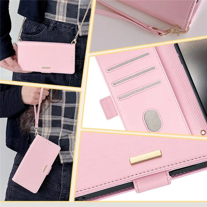 For Xiaomi Redmi Turbo 3 5G / Poco F6 5G Crossbody Case RFID Blocking Wallet PU Leather Folding Stand Phone Cover