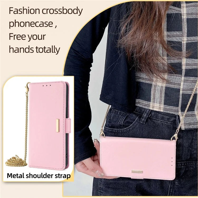 For Xiaomi Redmi Turbo 3 5G / Poco F6 5G Crossbody Case RFID Blocking Wallet PU Leather Folding Stand Phone Cover