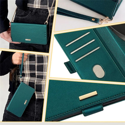 For Xiaomi Redmi Turbo 3 5G / Poco F6 5G Crossbody Case RFID Blocking Wallet PU Leather Folding Stand Phone Cover