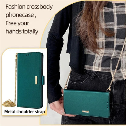 For Xiaomi Redmi Turbo 3 5G / Poco F6 5G Crossbody Case RFID Blocking Wallet PU Leather Folding Stand Phone Cover
