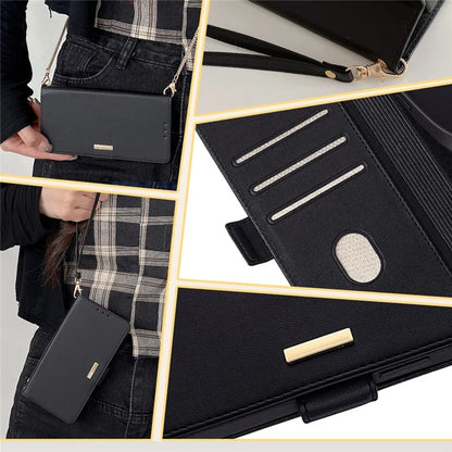 For Xiaomi Redmi Turbo 3 5G / Poco F6 5G Crossbody Case RFID Blocking Wallet PU Leather Folding Stand Phone Cover