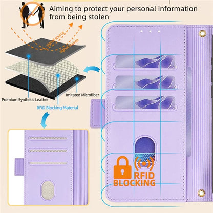 For Xiaomi Redmi Turbo 3 5G / Poco F6 5G Crossbody Case RFID Blocking Wallet PU Leather Folding Stand Phone Cover