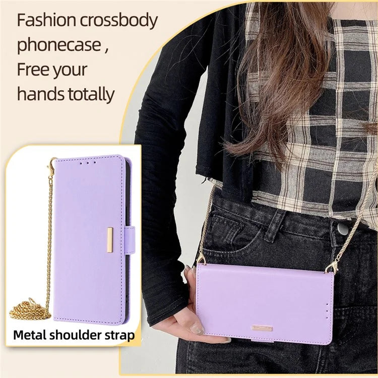 For Xiaomi Redmi Turbo 3 5G / Poco F6 5G Crossbody Case RFID Blocking Wallet PU Leather Folding Stand Phone Cover