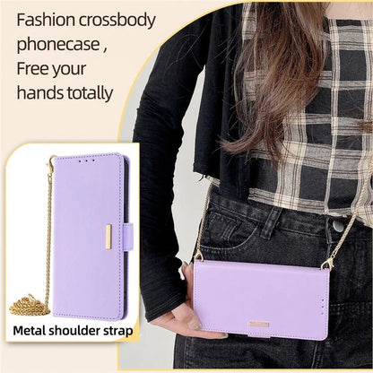 For Xiaomi Redmi Turbo 3 5G / Poco F6 5G Crossbody Case RFID Blocking Wallet PU Leather Folding Stand Phone Cover