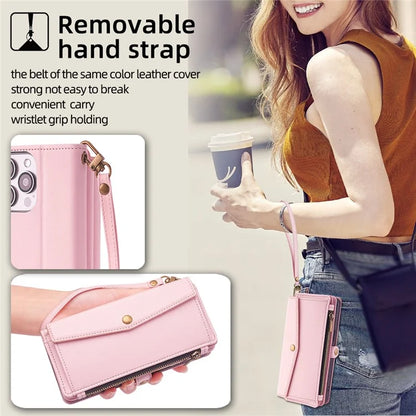 For Xiaomi Redmi Turbo 3 5G / Poco F6 5G Phone Case Large Capacity Wallet Leather Stand Protective Cover with 2 Straps