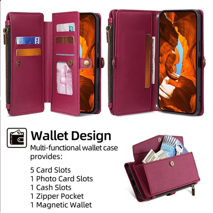 For Xiaomi Redmi Turbo 3 5G / Poco F6 5G Phone Case Large Capacity Wallet Leather Stand Protective Cover with 2 Straps