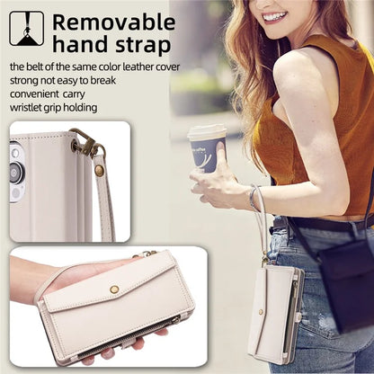 For Xiaomi Redmi Turbo 3 5G / Poco F6 5G Phone Case Large Capacity Wallet Leather Stand Protective Cover with 2 Straps