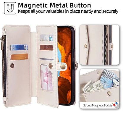 For Xiaomi Redmi Turbo 3 5G / Poco F6 5G Phone Case Large Capacity Wallet Leather Stand Protective Cover with 2 Straps