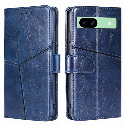 For Google Pixel 8a Geometric Splicing Case Leather Wallet Stand Phone Cover