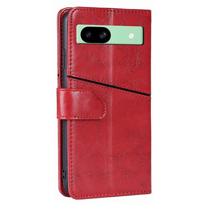 For Google Pixel 8a Geometric Splicing Case Leather Wallet Stand Phone Cover