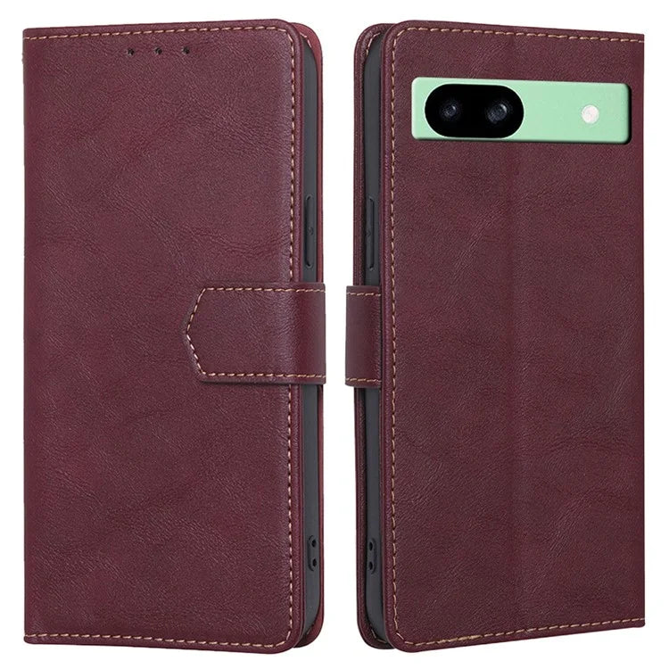 For Google Pixel 8a Case Magnetic Clasp RFID Blocking Wallet Leather Phone Cover