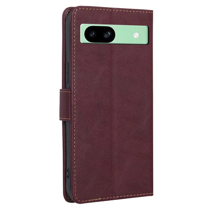 For Google Pixel 8a Case Magnetic Clasp RFID Blocking Wallet Leather Phone Cover