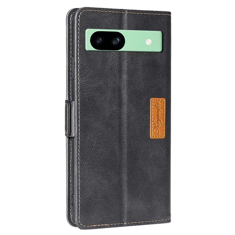 For Google Pixel 8a Cover Color Splicing Double Side Clasp Leather Wallet Phone Case