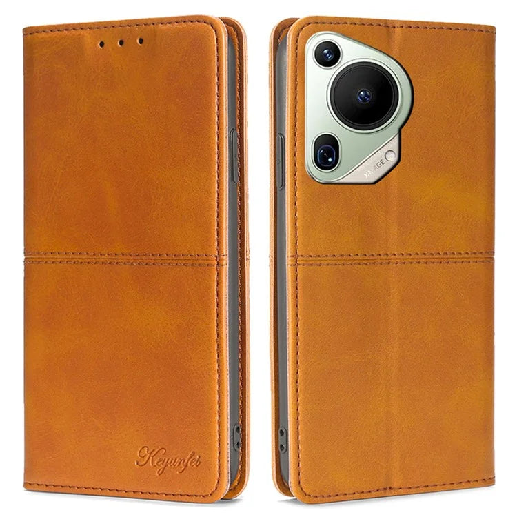 For Huawei Pura 70 Ultra Leather Case Magnetic Closure Full Protection Book Folio Design Phone Cover