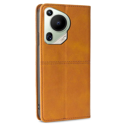 For Huawei Pura 70 Ultra Leather Case Magnetic Closure Full Protection Book Folio Design Phone Cover