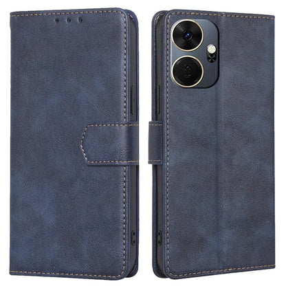 For itel P55+ Leather Case RFID Blocking Wallet Stand Phone Cover