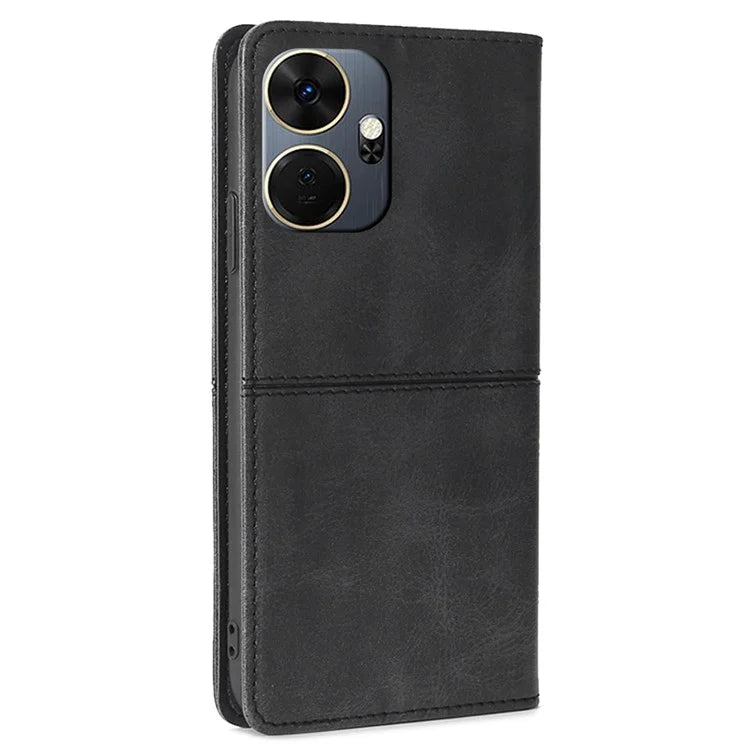 For itel P55+ Case with Card Slots PU Leather Stand Phone Cover