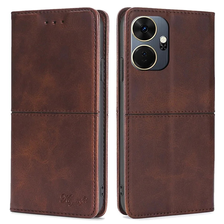 For itel P55+ Case with Card Slots PU Leather Stand Phone Cover