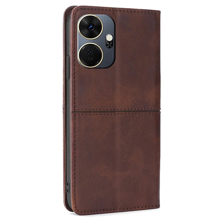 For itel P55+ Case with Card Slots PU Leather Stand Phone Cover