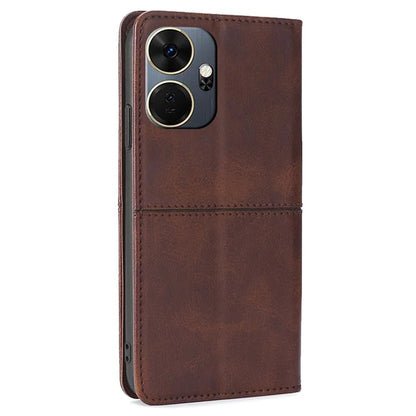 For itel P55+ Case with Card Slots PU Leather Stand Phone Cover