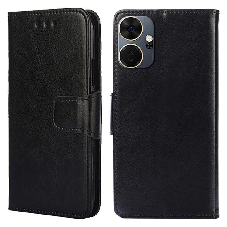 For itel P55+ Case Anti-Scratch Leather Flip Phone Cover with Wallet