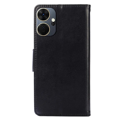 For itel P55+ Case Anti-Scratch Leather Flip Phone Cover with Wallet