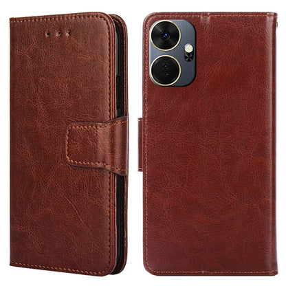 For itel P55+ Case Anti-Scratch Leather Flip Phone Cover with Wallet