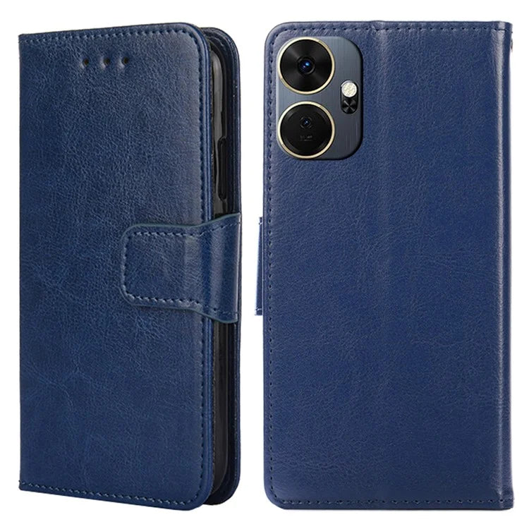 For itel P55+ Case Anti-Scratch Leather Flip Phone Cover with Wallet