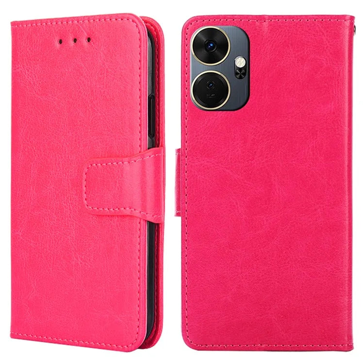 For itel P55+ Case Anti-Scratch Leather Flip Phone Cover with Wallet