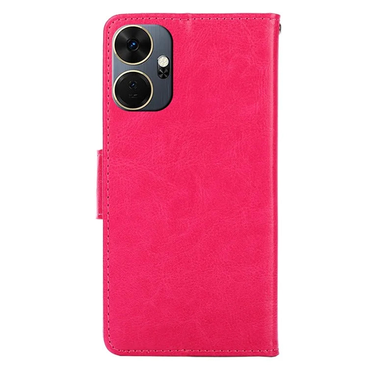 For itel P55+ Case Anti-Scratch Leather Flip Phone Cover with Wallet