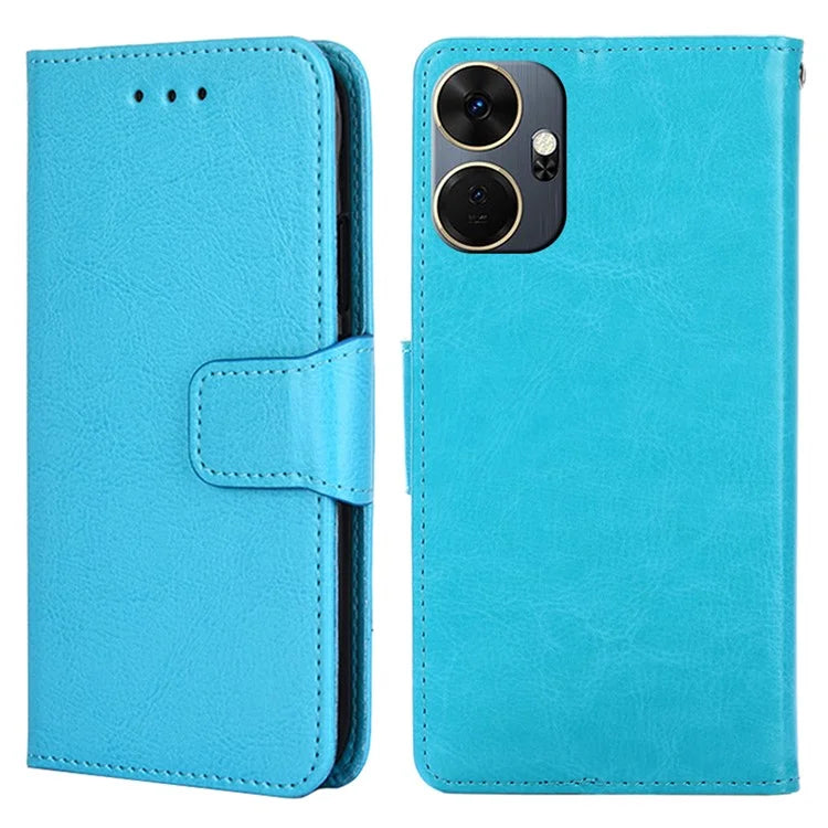 For itel P55+ Case Anti-Scratch Leather Flip Phone Cover with Wallet
