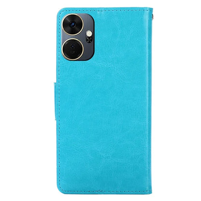 For itel P55+ Case Anti-Scratch Leather Flip Phone Cover with Wallet