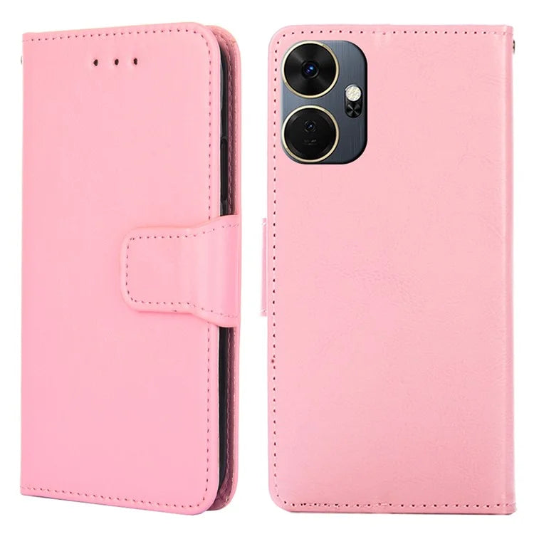 For itel P55+ Case Anti-Scratch Leather Flip Phone Cover with Wallet