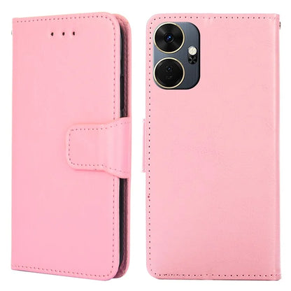 For itel P55+ Case Anti-Scratch Leather Flip Phone Cover with Wallet