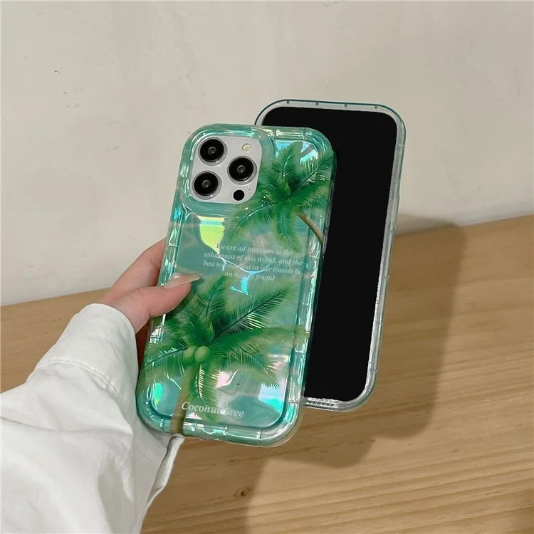 IMD Phone Case for iPhone 15 Pro Max Wholesale Mobile Accessories Silicone+PC Phone Cover Tree