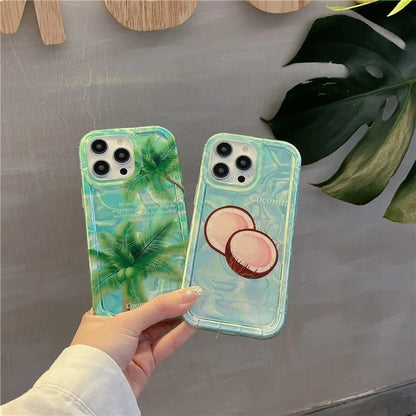 IMD Phone Case for iPhone 15 Pro Max Wholesale Mobile Accessories Silicone+PC Phone Cover Tree