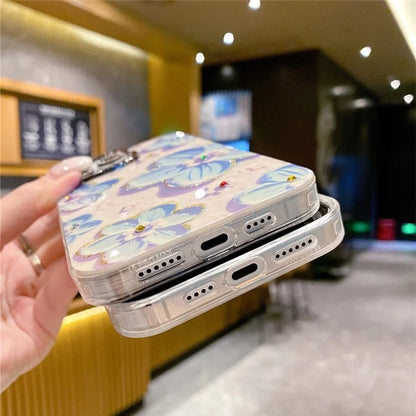 For iPhone 15 Pro Max Mobile Phone Case Pattern PC+TPU+Metal Phone Shell with PC Lens Film