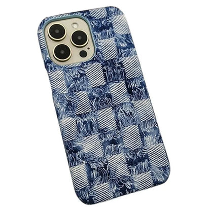 For iPhone 13 Pro Wholesale Phone Case Shockproof Jeans Texture PU+PC Phone Cover