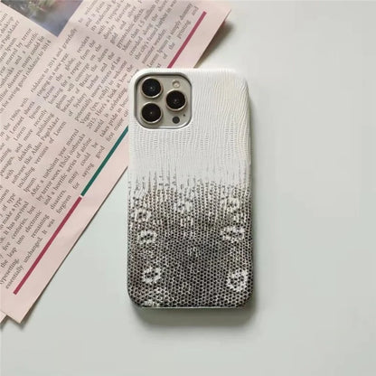 For iPhone 14 Pro Phone Cover Gradient Color PU Leather+PC Anti-Drop Phone Case