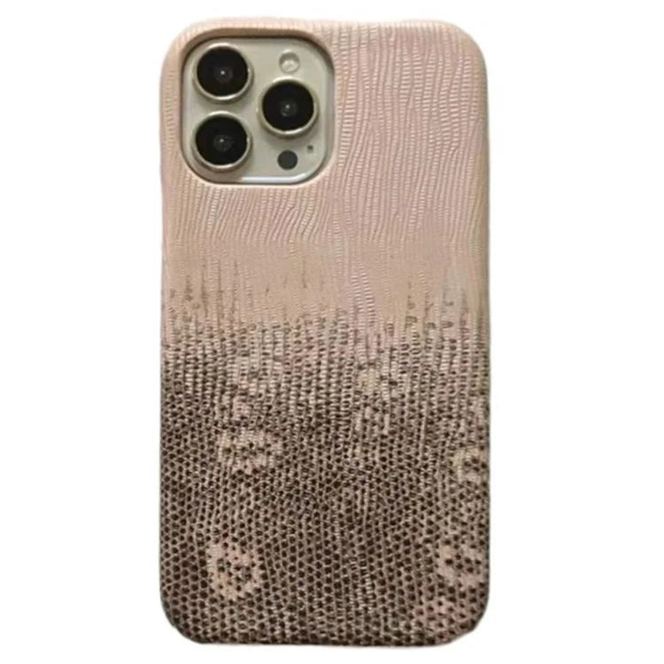 For iPhone 14 Pro Phone Cover Gradient Color PU Leather+PC Anti-Drop Phone Case