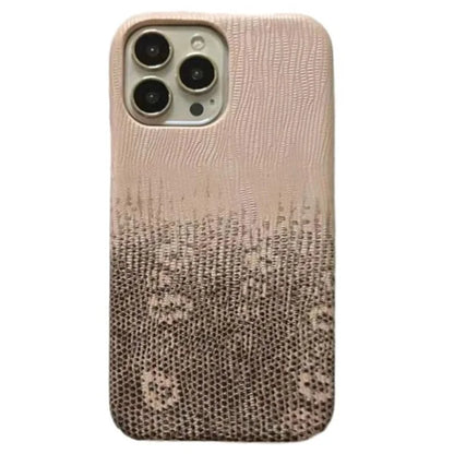 For iPhone 14 Pro Phone Cover Gradient Color PU Leather+PC Anti-Drop Phone Case